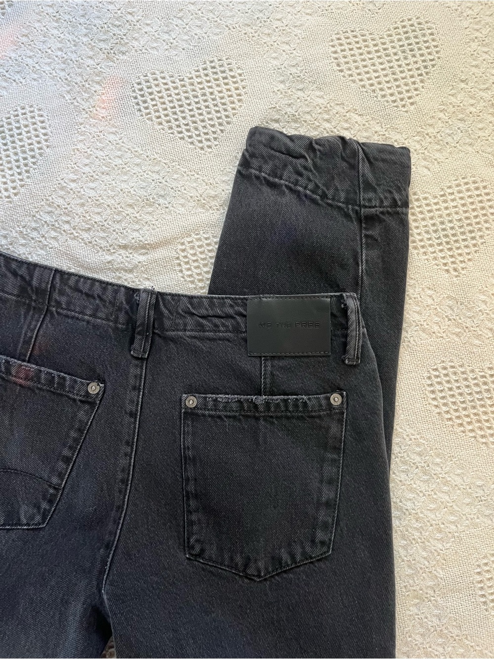 We The Free Charcoal Straight Jeans
